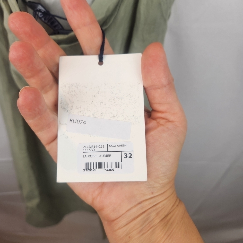 JACQUEMUS Khaki 'La Robe Saudade' Minidress size XXS (32) BNWT with defect - Picture 9 of 13